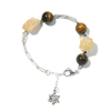 Elementa: Citrine, Tiger’s Eye Beads & Hexagram Charm Bracelet | Talisman of Stability and Abundance Elementa: Citrine, Tiger’s Eye Beads & Hexagram Charm Bracelet | Talisman of Stability and Abundance