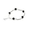 Obsidian Bracelet with Hexagram | Deep Protection - Vine Collection Obsidian Bracelet with Hexagram