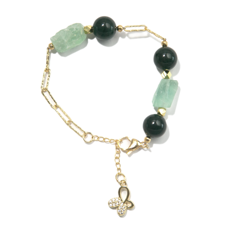 Green Fluorite & Aventurine Bracelet