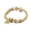 Trochus Shell Bracelet with Lotus