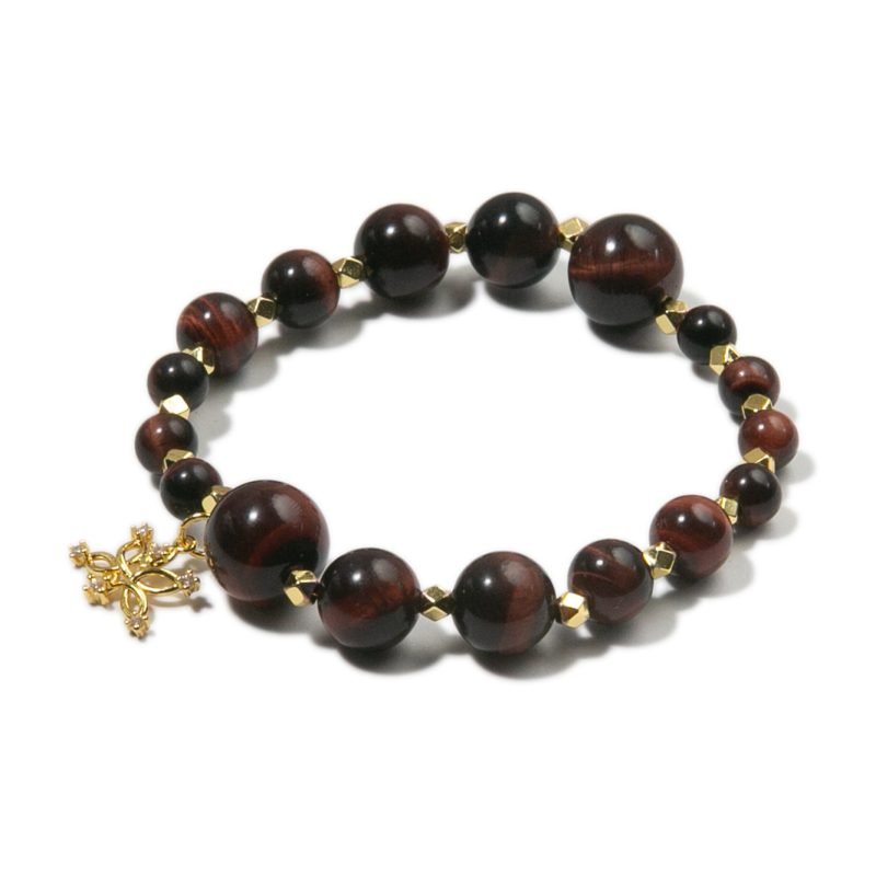 Flow: Red Tiger’s eye Beads Bracelet | Talisman of Passion and Grounding
