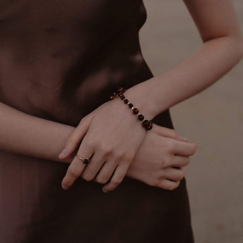 Flow: Red Tiger’s eye Beads Bracelet | Talisman of Passion and Grounding