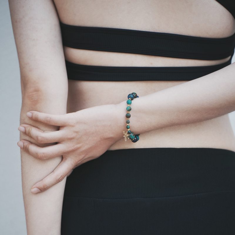 Flow - Azurite and Malachite Intuition Jewelry Bracelet for Growth